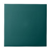 Donkere, Blauwgroen, vaste kleur Tegeltje (Voorkant)