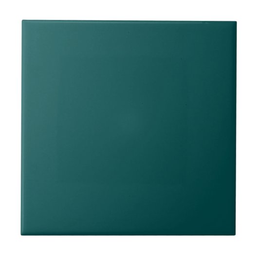 Donkere, Blauwgroen, vaste kleur Tegeltje (Voorkant)