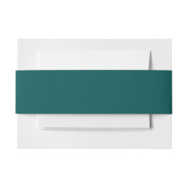 Donkere, Blauwgroen, vaste kleur Uitnodigingen Wikkel