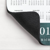 Donkere Blauwgroen Waterverf en Gold Agenda 2018 F Muismat (Hoek)