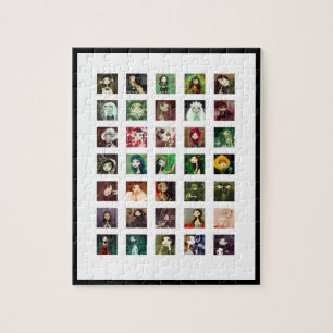 Donkere bleekkarakteristiek collage legpuzzel