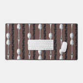 Donkere Blend, Zilveren Lepel Bureaumat (Keyboard & Muis)