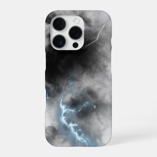 Donkere Bliksem Esthetische Hoes voor Telefoon iPhone Hoesje (Achterkant)