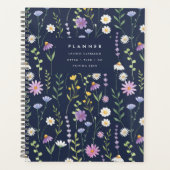 Donkere Bloem Botanische Tuin Planner (Voorkant)