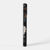 Donkere Bloem Monogram iPhone 15 Case (Rechterkant)