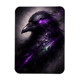 Donkere Bloem Raven Flexibele Magneet