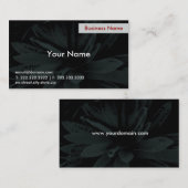 Donkere bloem visitekaartje (Voorkant / Achterkant)