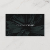 Donkere bloem visitekaartje (Achterkant)