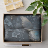 Donkere Bloem Vlinder Tissuepapier (Geschenk)