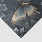 Donkere Bloem Vlinder Tissuepapier (Detail)