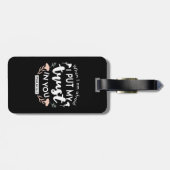 Donkere bloemen Christelijke kunst - Psalm 56:3 Bagagelabel (Achterkant horizontaal)