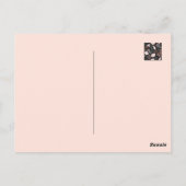 Donkere bloemen Christelijke kunst - Psalm 56:3 Briefkaart (Achterkant)