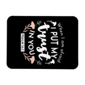 Donkere bloemen Christelijke kunst - Psalm 56:3 Magneet (Horizontaal)