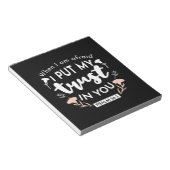 Donkere bloemen Christelijke kunst - Psalm 56:3 Notitieblok (Schuin)