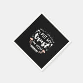 Donkere bloemen Christelijke kunst - Psalm 56:3 Servet (Hoek)