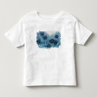 Donkere bloemen kinder shirts