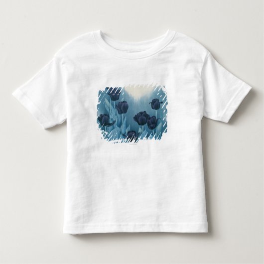 Donkere bloemen kinder shirts (Voorkant)