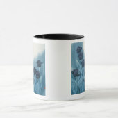 Donkere bloemen mok (Midden)