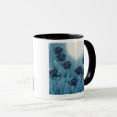 Donkere bloemen mok (Voorkant rechts)