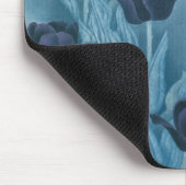 Donkere bloemen muismat (Hoek)