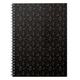 Donkere bloemen notitieboek