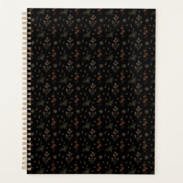 Donkere bloemen  planner