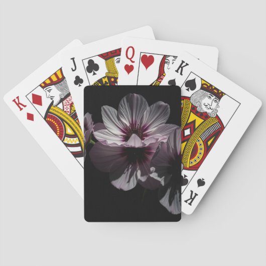 Donkere Bloemen Pokerkaarten (Achterkant)