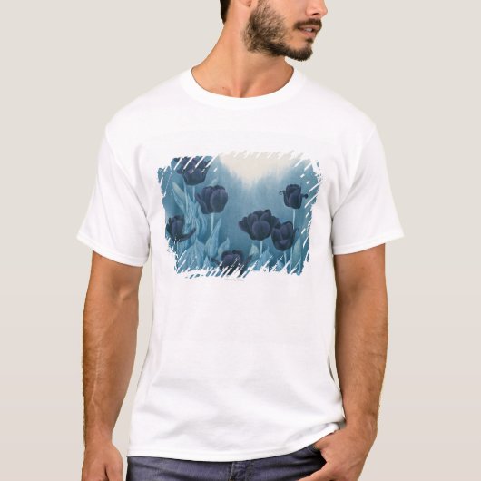 Donkere bloemen t-shirt (Voorkant)