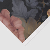 donkere bloemen tissuepapier (Detail)