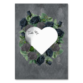 Donkere bloemengotische stijl kaart