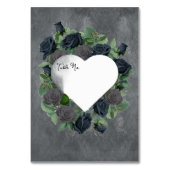 Donkere bloemengotische stijl kaart (Voorkant)