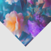 Donkere bloemenuil tissuepapier (Detail)