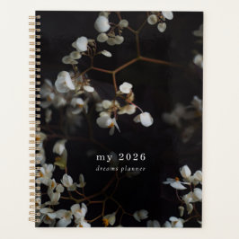 Donkere bloemesthetiek  planner