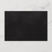 Donkere Bloemige Zwarte Gotische Paarse Halloween  Informatiekaartje (Achterkant)