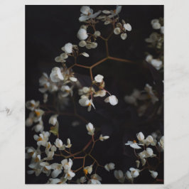 Donkere Bloemrijke Elegante Scrapbook Papier