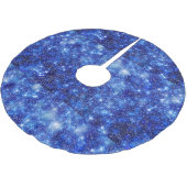 Donkere blurred Blue Starry sterren Kerstmis Kerstboom Rok (Gekanteld)