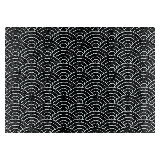 Donkere bogen glazen snijplank (Voorkant)