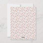 Donkere Boho Polka Dot Kerstmis, volledige vertica Feestdagenkaart (Achterkant)