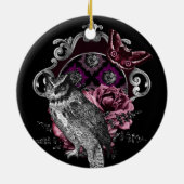 Donkere boomvlieg en drijvers - Gotisch Keramisch Ornament (Achterkant)