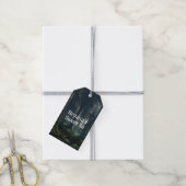 Donkere bos bij schemering Sweet 16 Cadeaulabel (Met Touw)