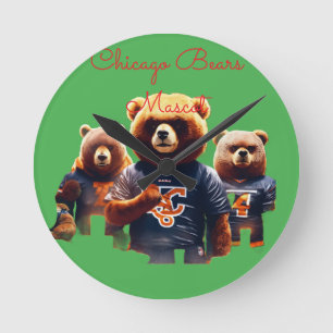 Donkere bos Chicago Bears Mascotte – Kwaadaardig A Ronde Klok