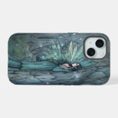Donkere Bos Fee Fantasie Mystieke Kunst iPhone 15 Case (Achterkant horizontaal)