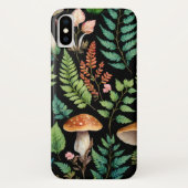 Donkere bos Paddestoel Woodland Pattern Art Case-Mate iPhone Case (Achterkant)