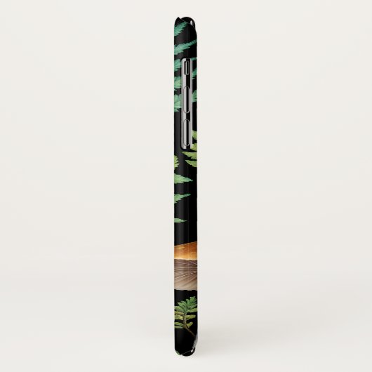 Donkere bos Paddestoel Woodland Pattern Art Case-Mate iPhone Case (Achterkant/links)