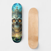 Donkere Bos Schedel Persoonlijk Skateboard (Voorkant)