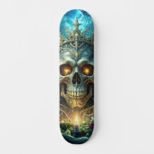 Donkere Bos Schedel Persoonlijk Skateboard (Voorkant)