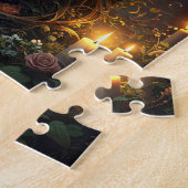 Donkere Bos Schedel Puzzel (Zijkant)