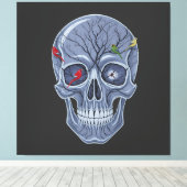 DONKERE BOSSCHEDEL CANVAS AFDRUK (Insitu (Houten vloer))