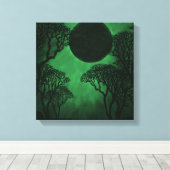 Donkere bossen Eclipse Canvas afdrukken (Insitu (Houten vloer))