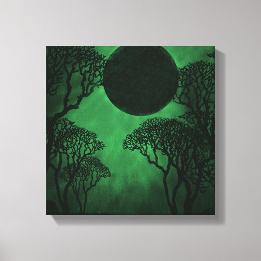 Donkere bossen Eclipse Canvas afdrukken (Voorkant)
